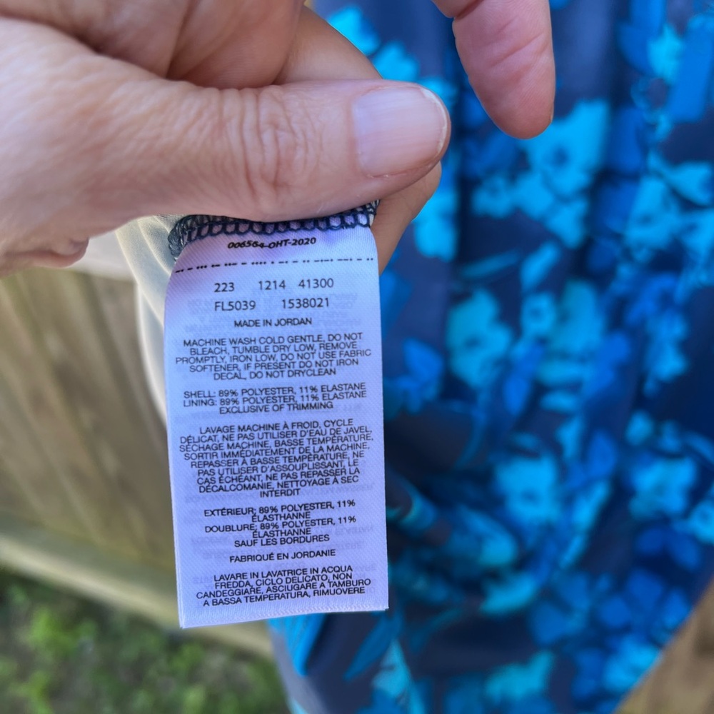 Columbia Blue Floral Tank Mini Dress - Picture 14 of 14